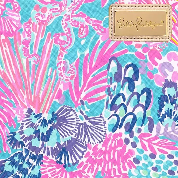 Lilly Pulitzer Tech Pouch Set iPad Tablet Laptop Case and Cord Charger Pouch NWT - Picture 3 of 8